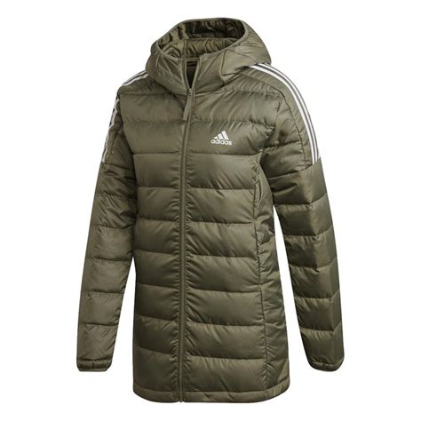 adidas daunenparka damen|adidas Women's Essentials Light Down Hooded Parka.